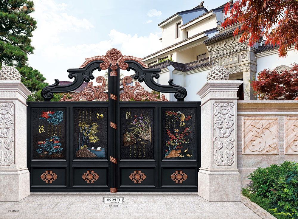 ST-PK-006豪华平开庭院大门