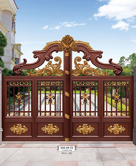 ST-PK-019豪华平开庭院大门